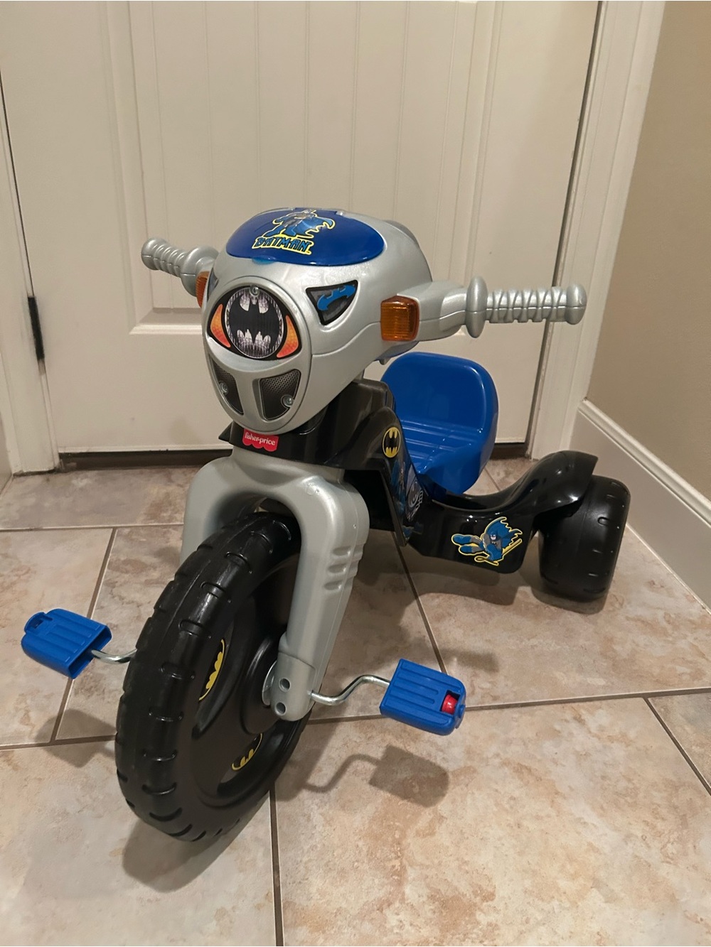 Fisher-Price Silver, Black & Blue Batman Ride-On Tricycle